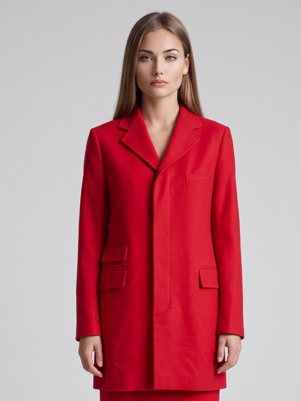 ❤️Vintage RALPH Ralph Lauren Blue Label Red Wool Blazer Women's Size 6